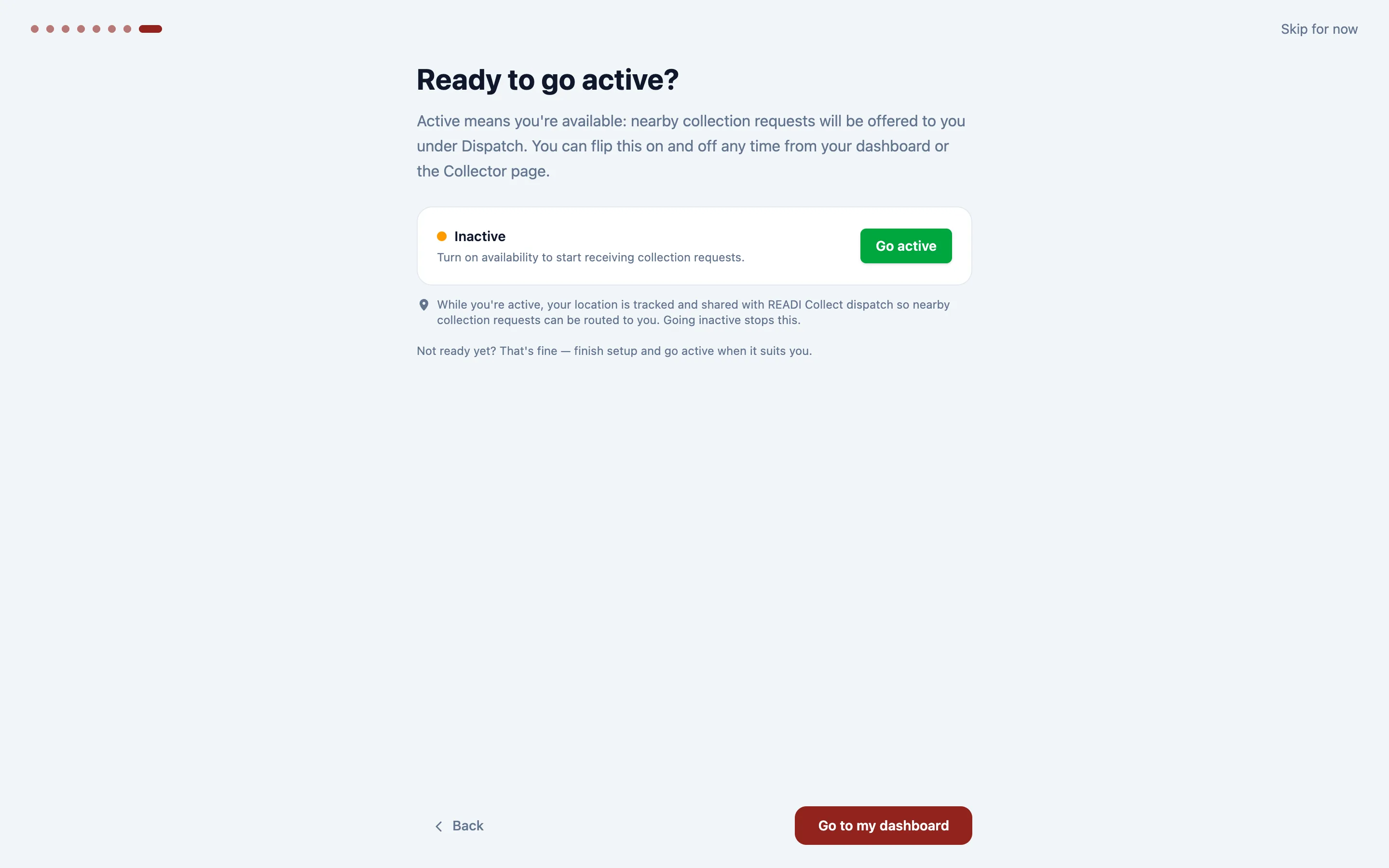 Click Go active