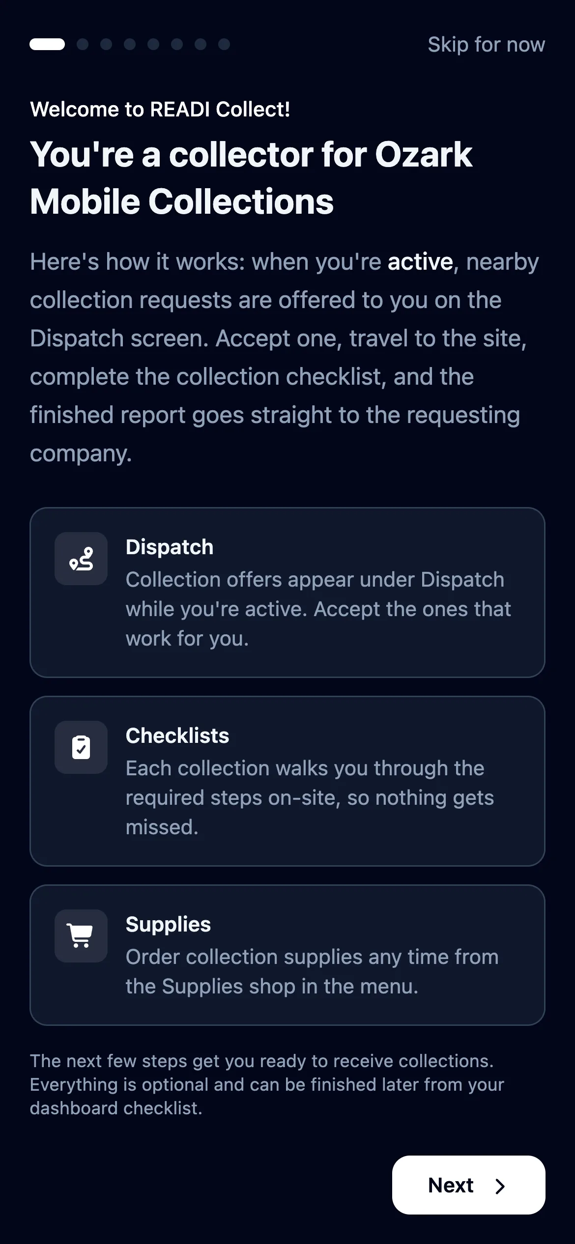 Read what the job looks like, then click Next