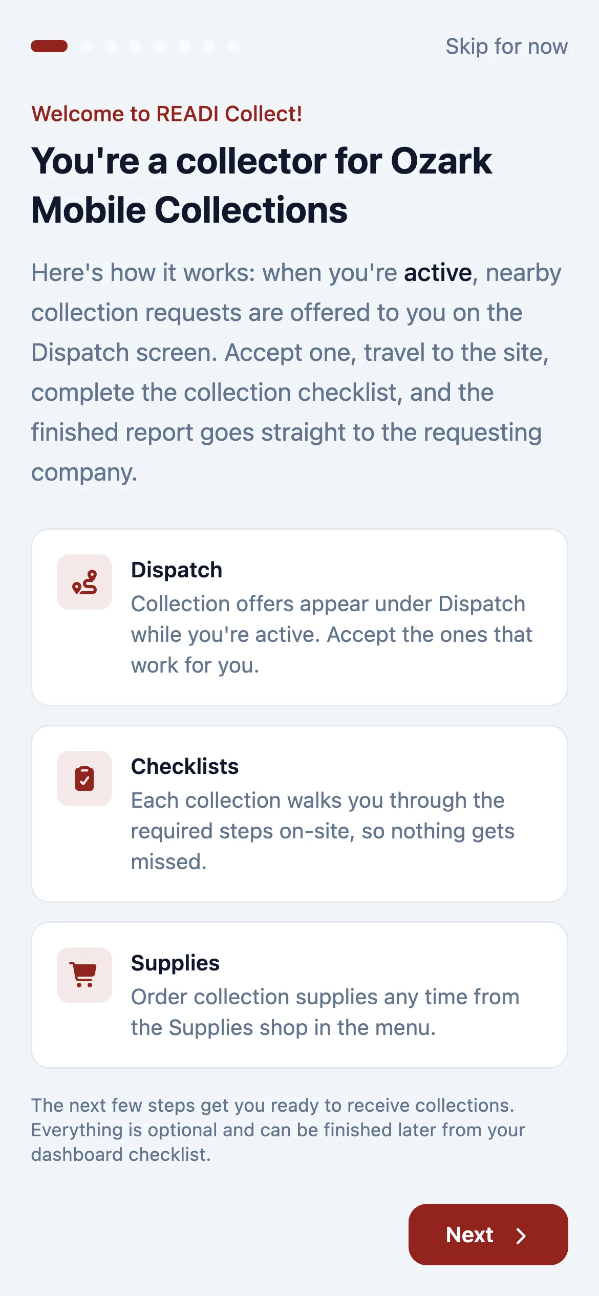 Read what the job looks like, then click Next