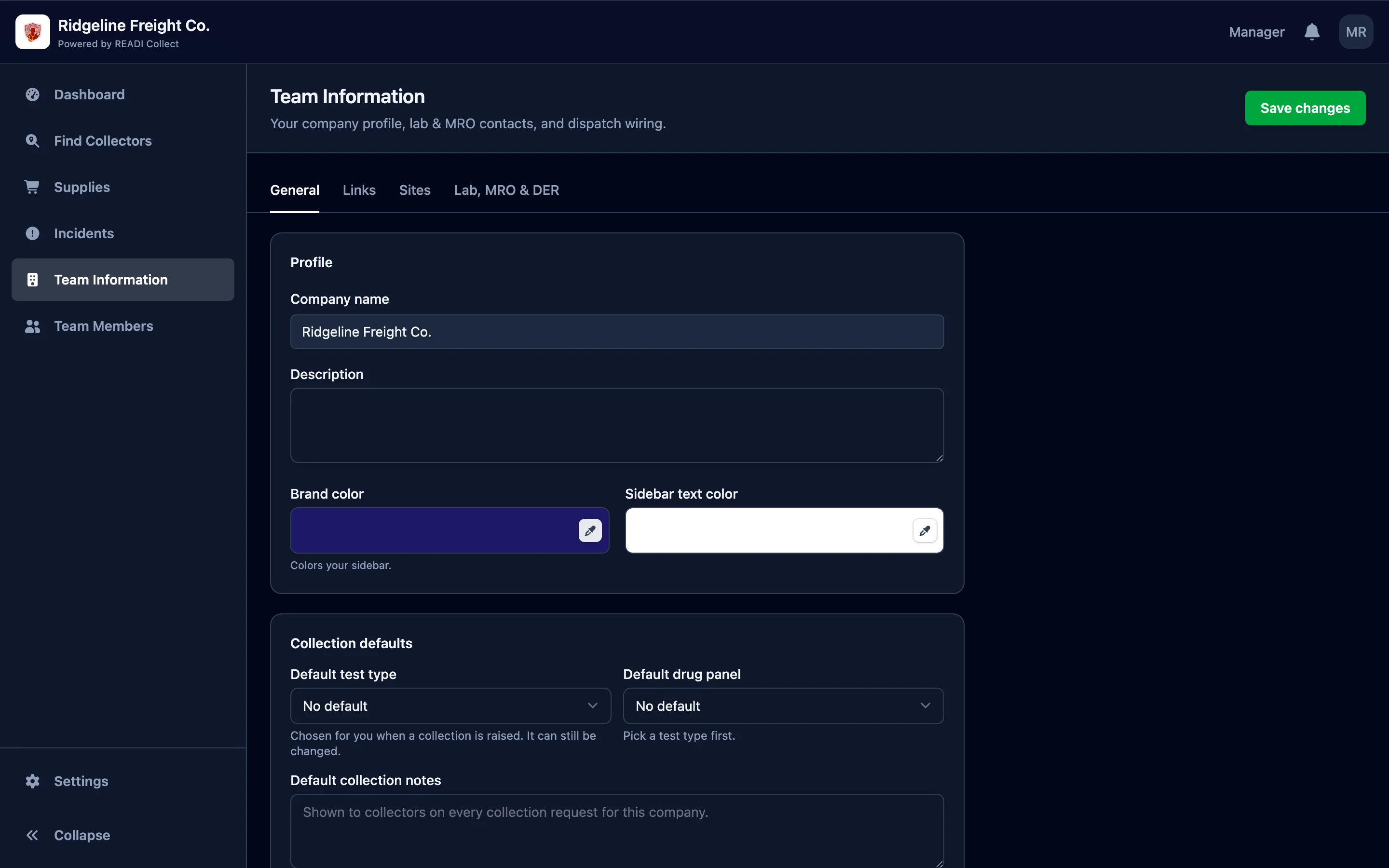 Click Team Information