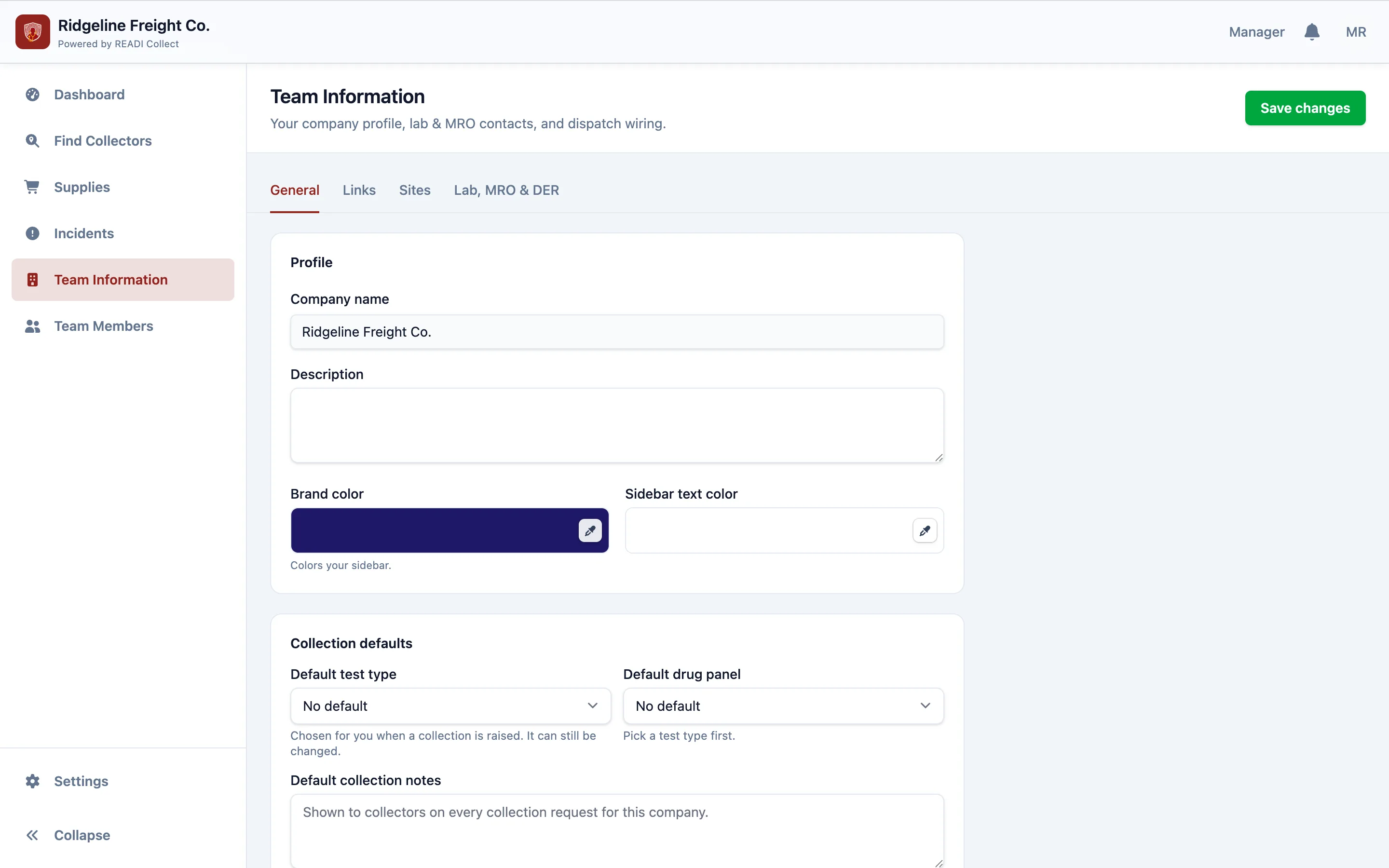 Click Team Information
