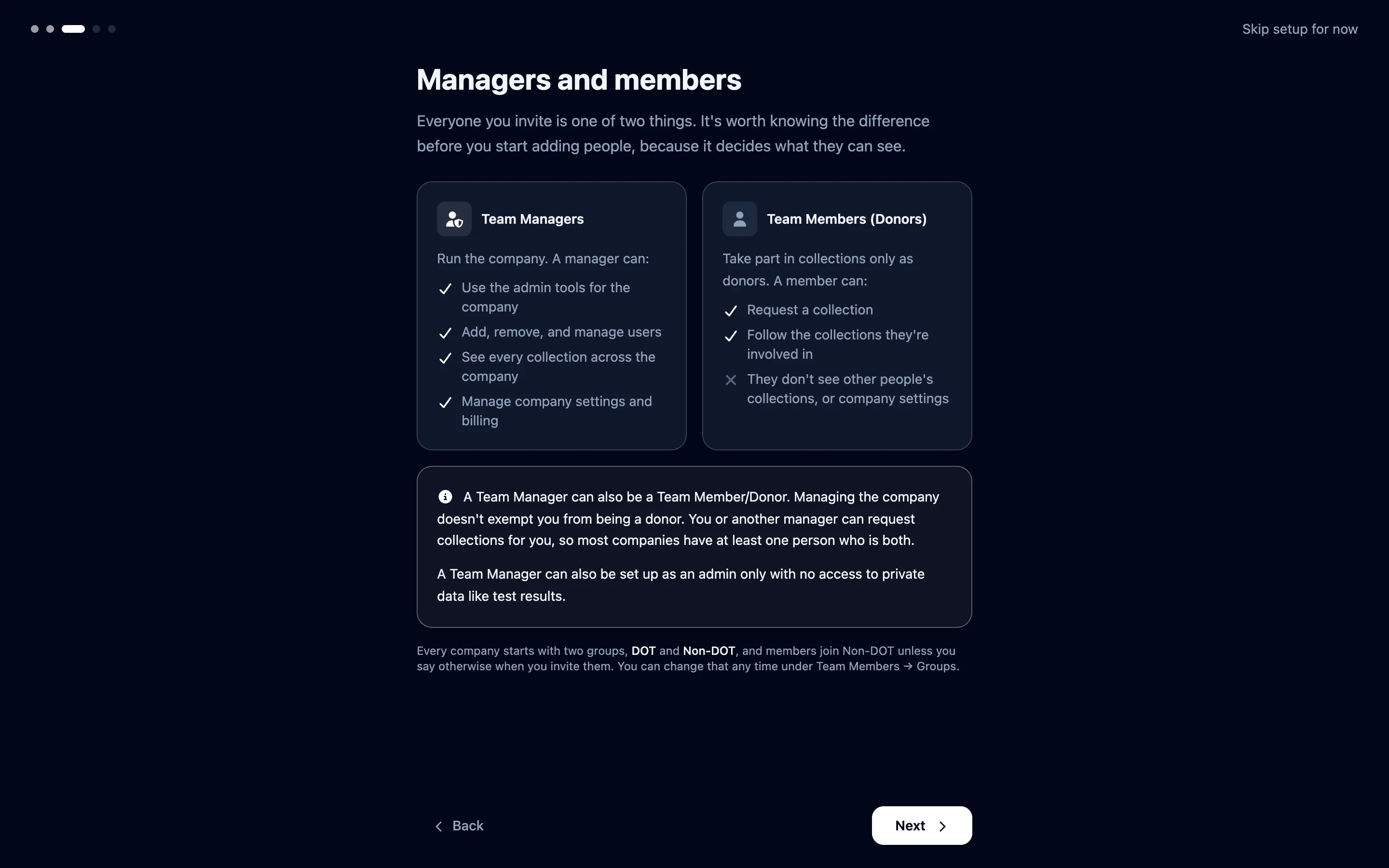 Decide who is a manager