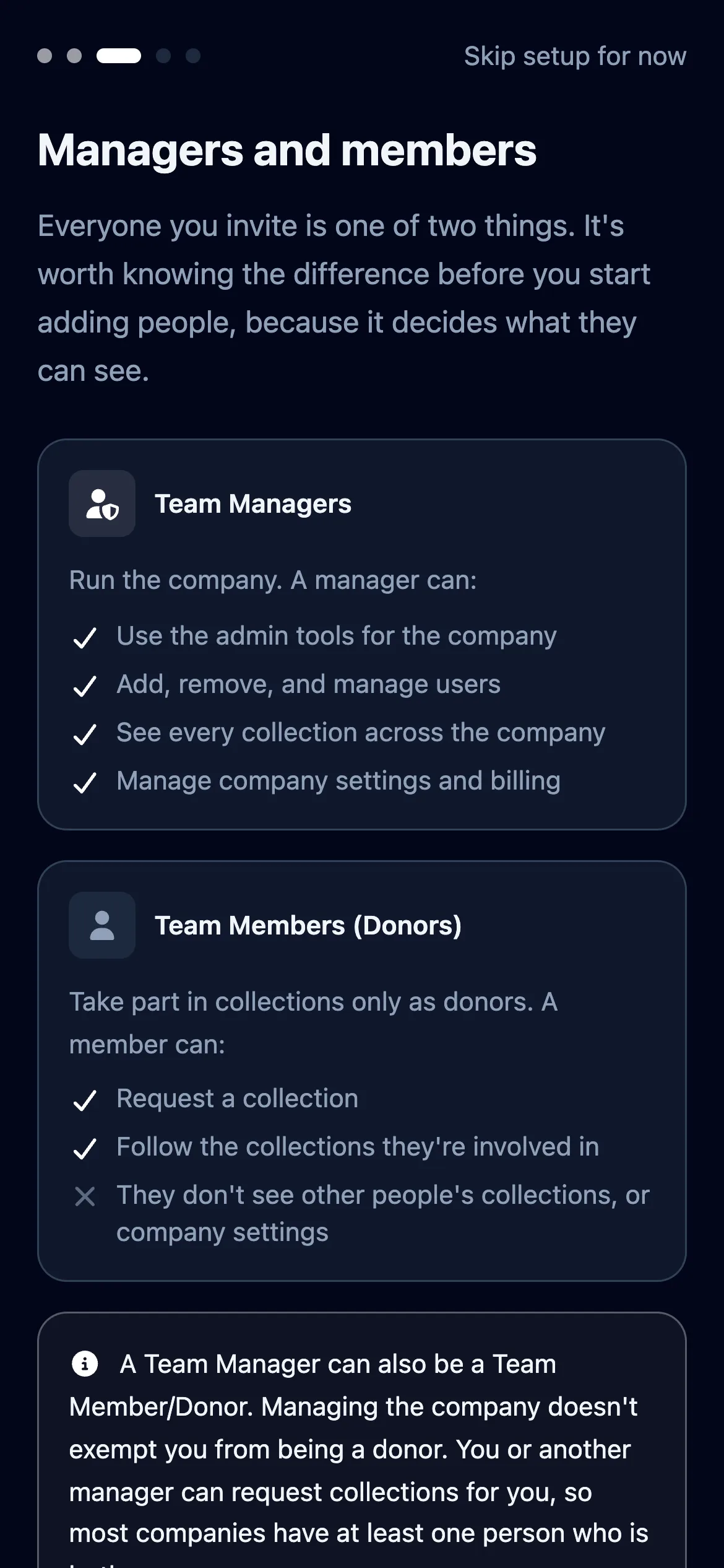 Decide who is a manager