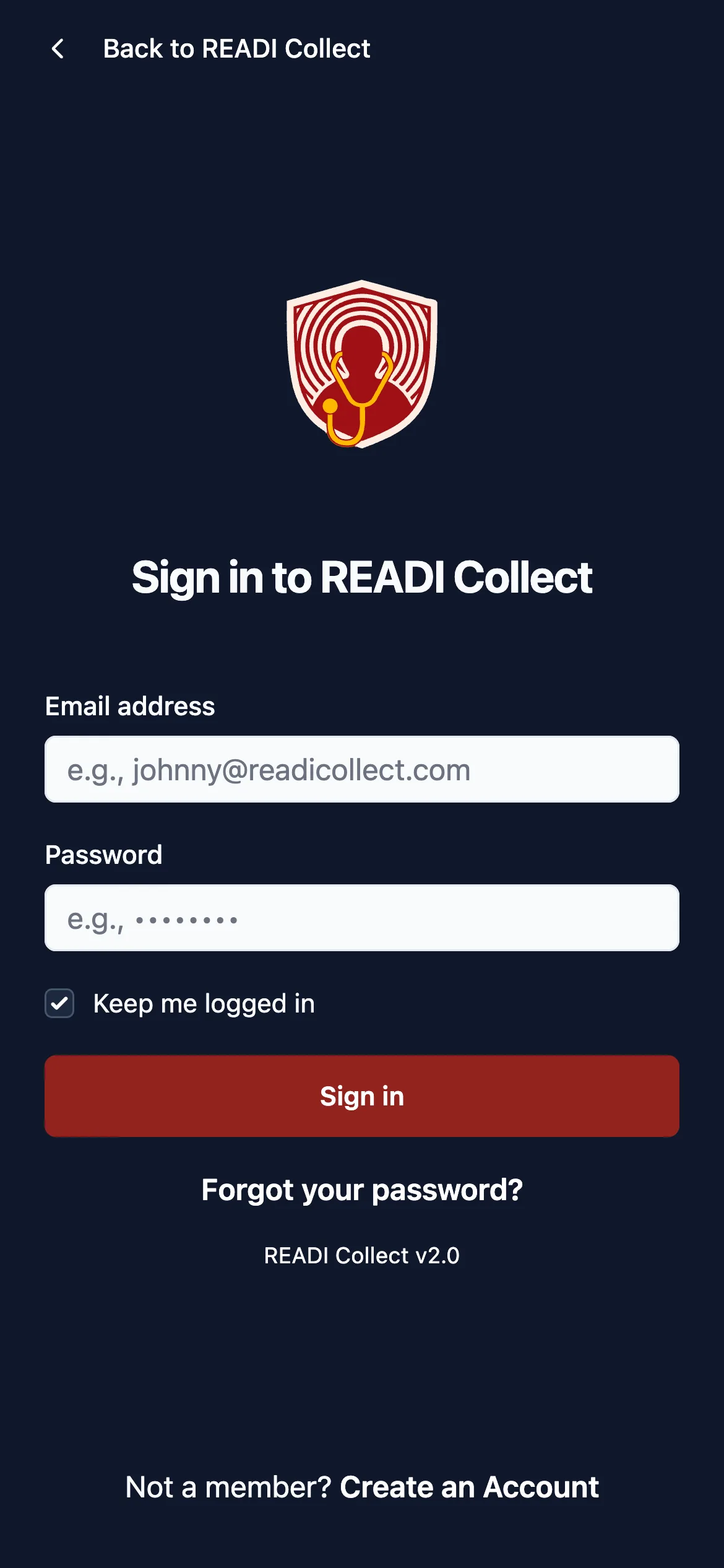 Log in from now on