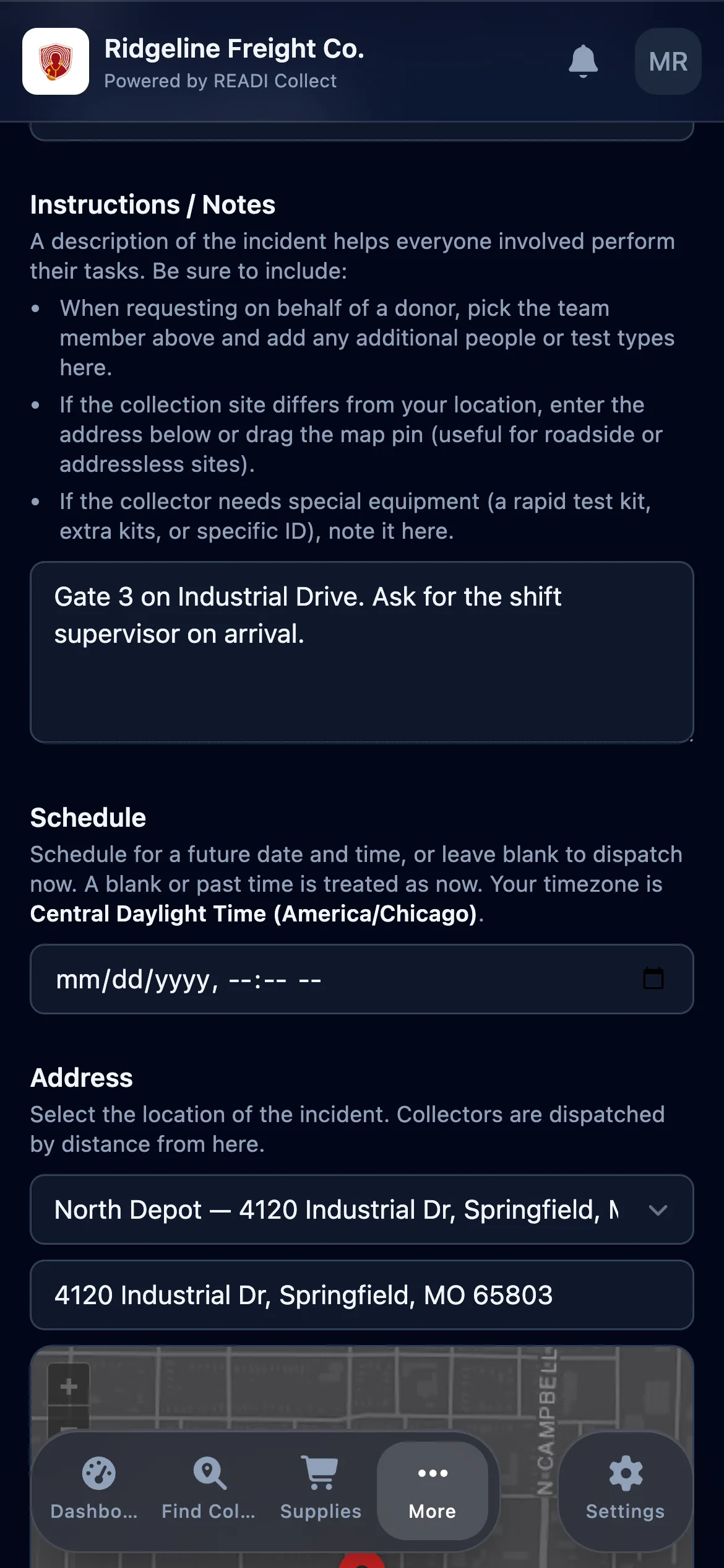 Add anything the collector should know