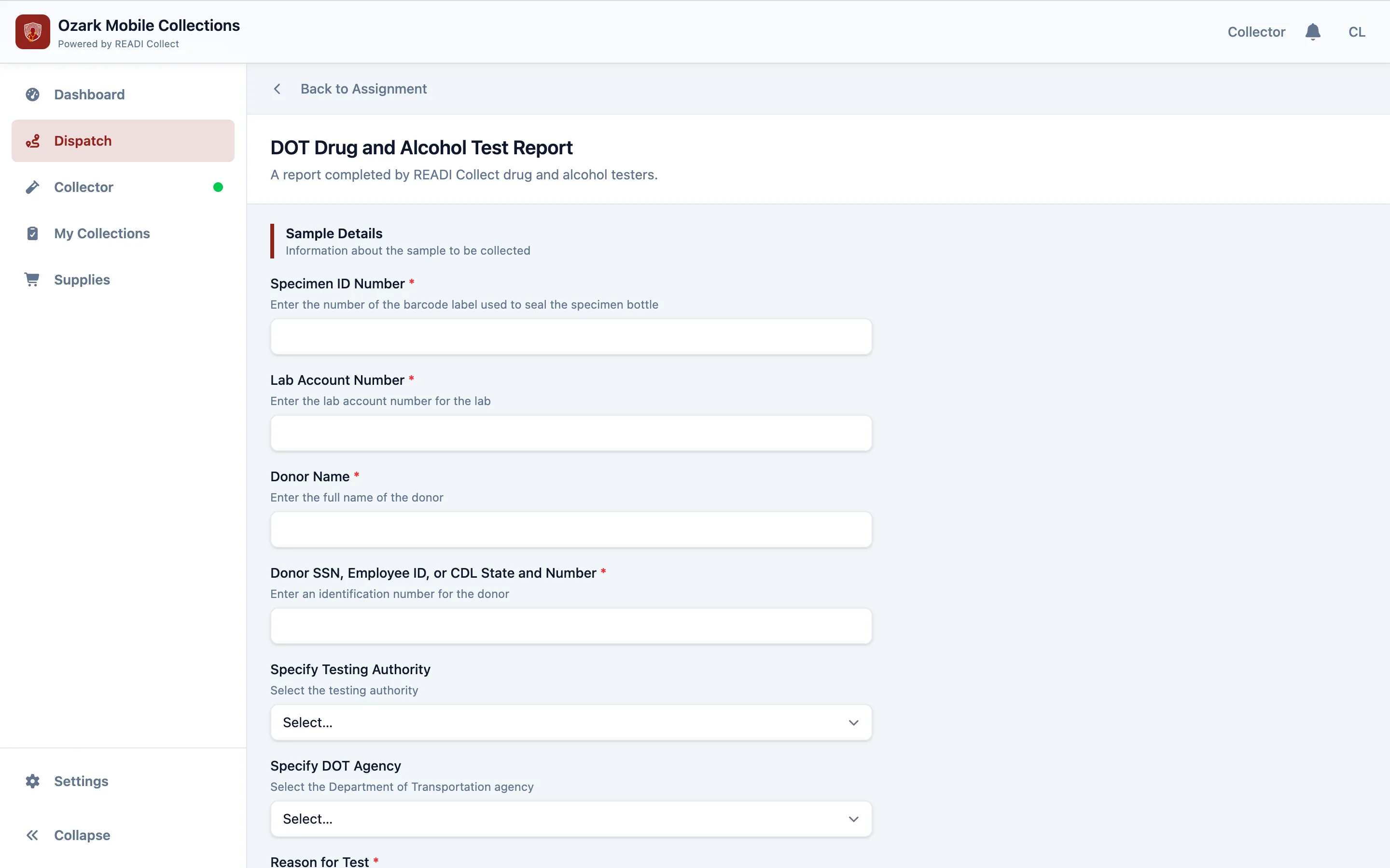 Open the report and work through it
