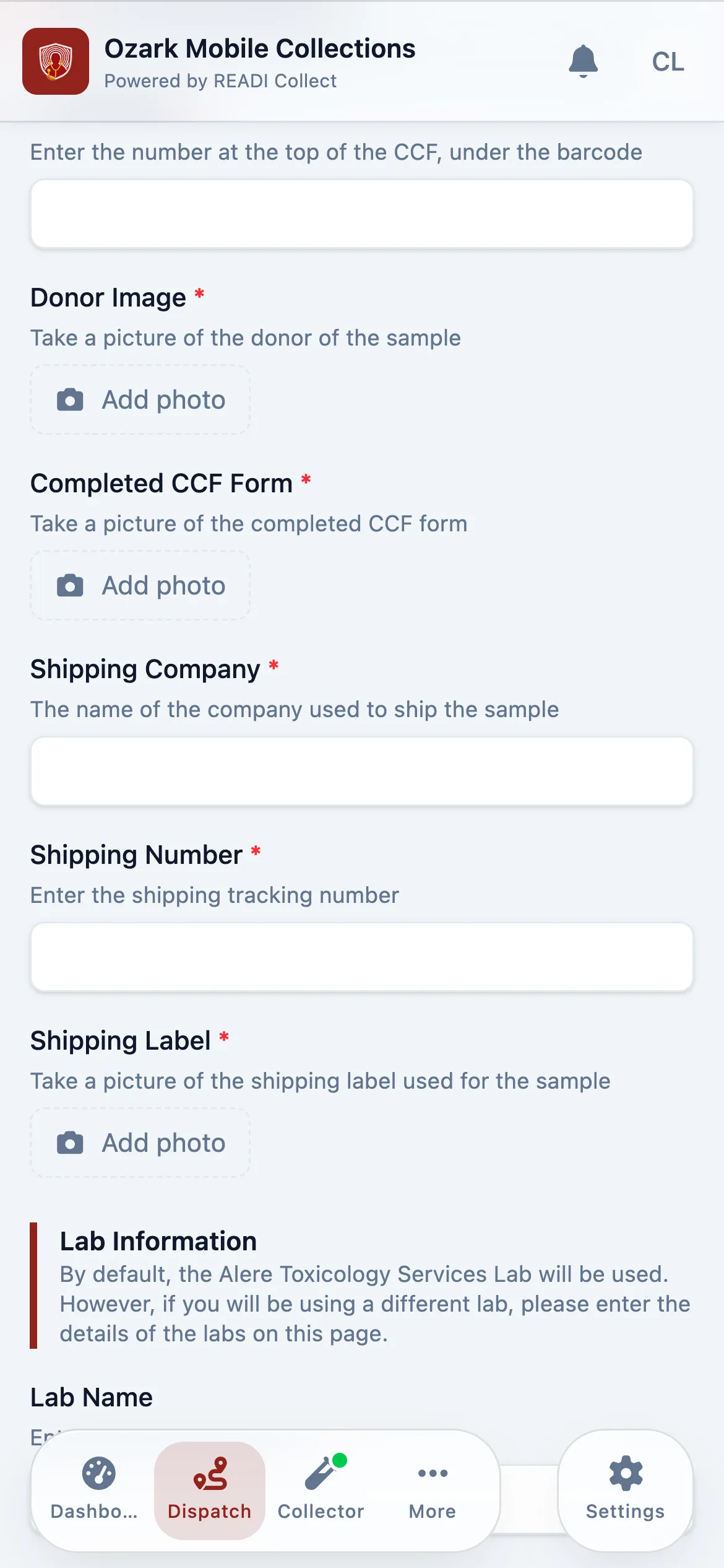 Click Add photo on each picture it asks for
