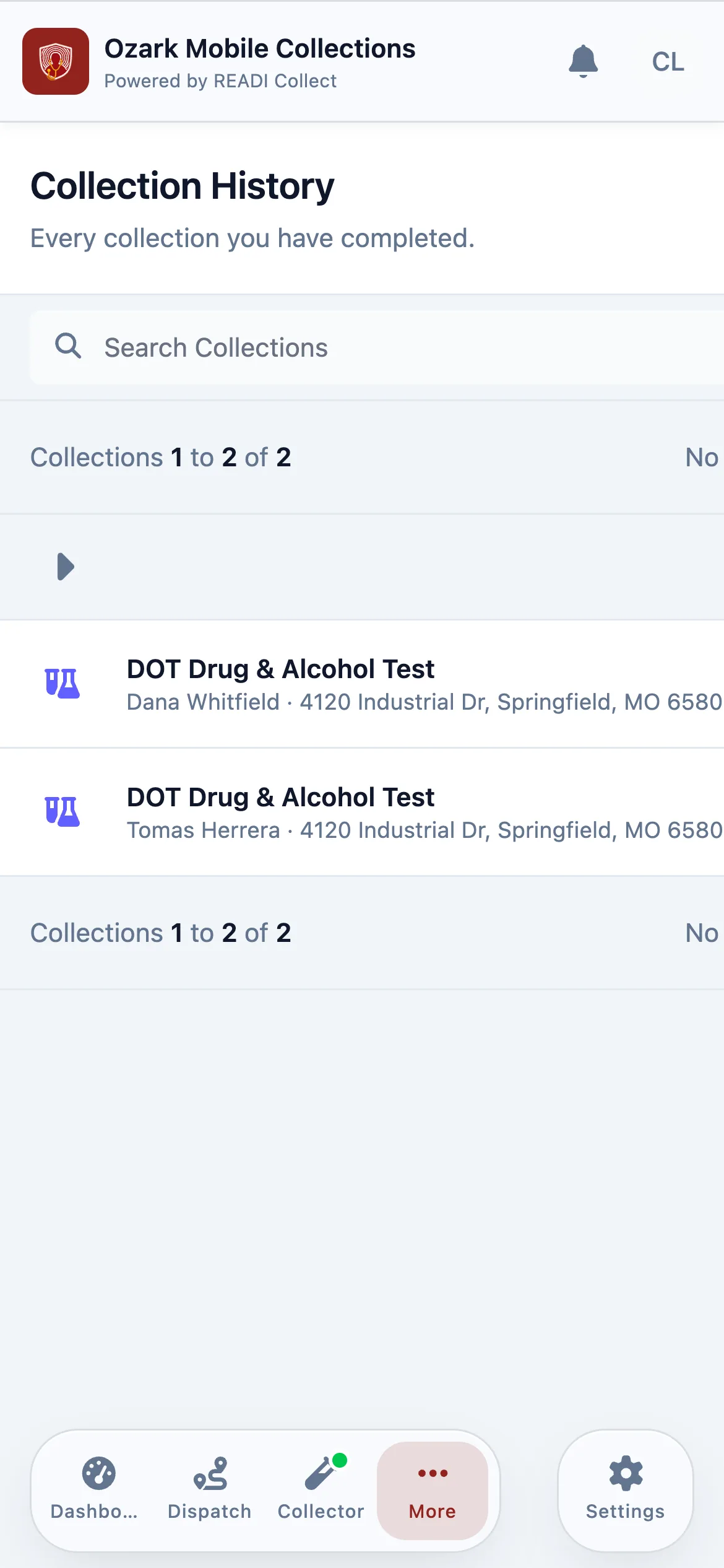 Find it later in Collection History