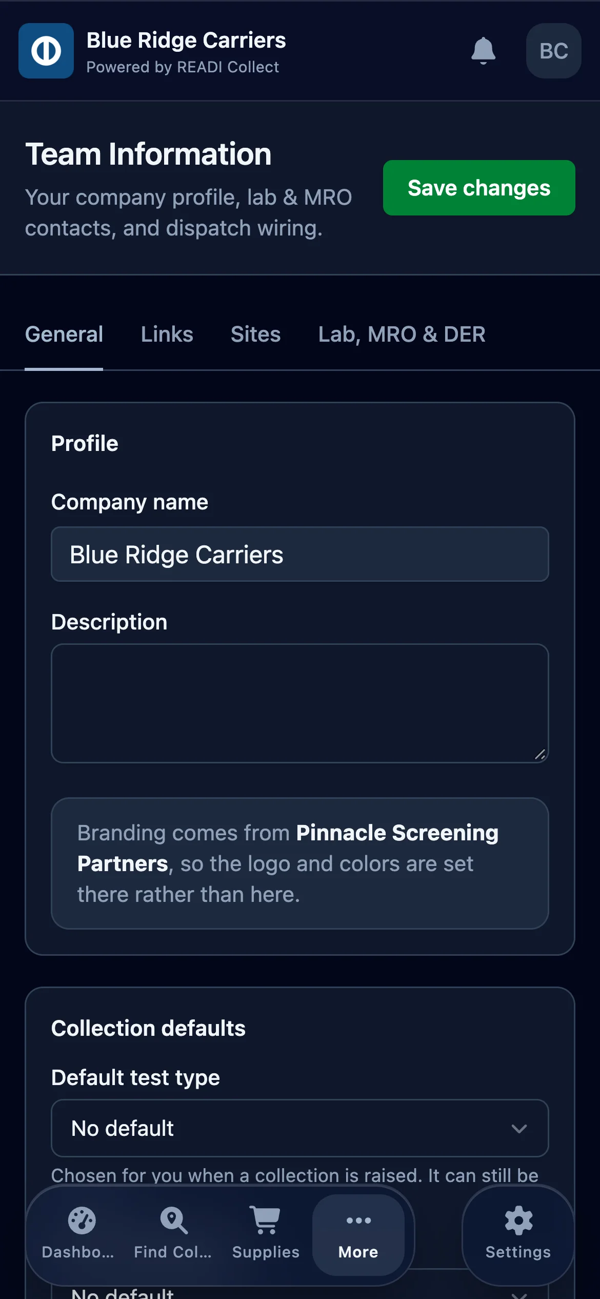 Open their Team Information